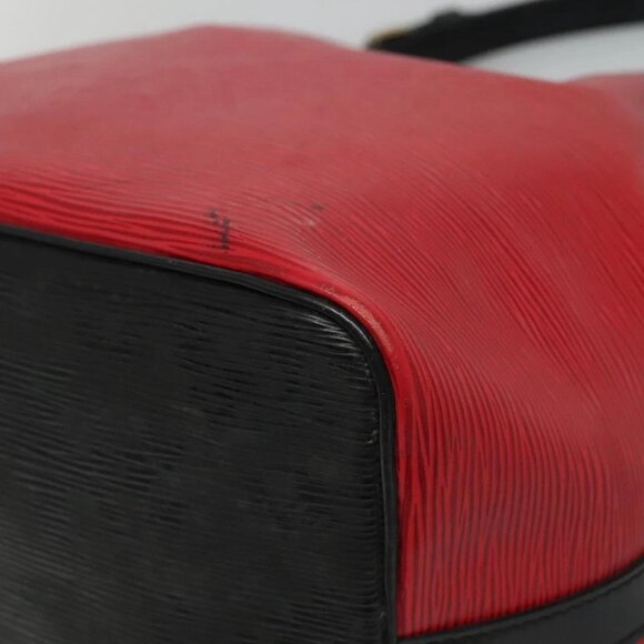 LOUIS VUITTON Epi Petit Noe Shoulder Bag Bicolor Black Red - Picture 12 of 16